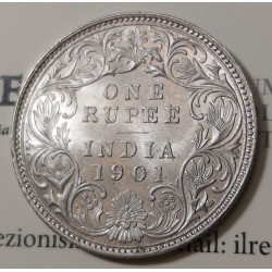 INDIA 1 RUPIA 1901 qFDC